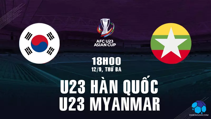 U23 Hàn Quốc vs U23 Myanmar 