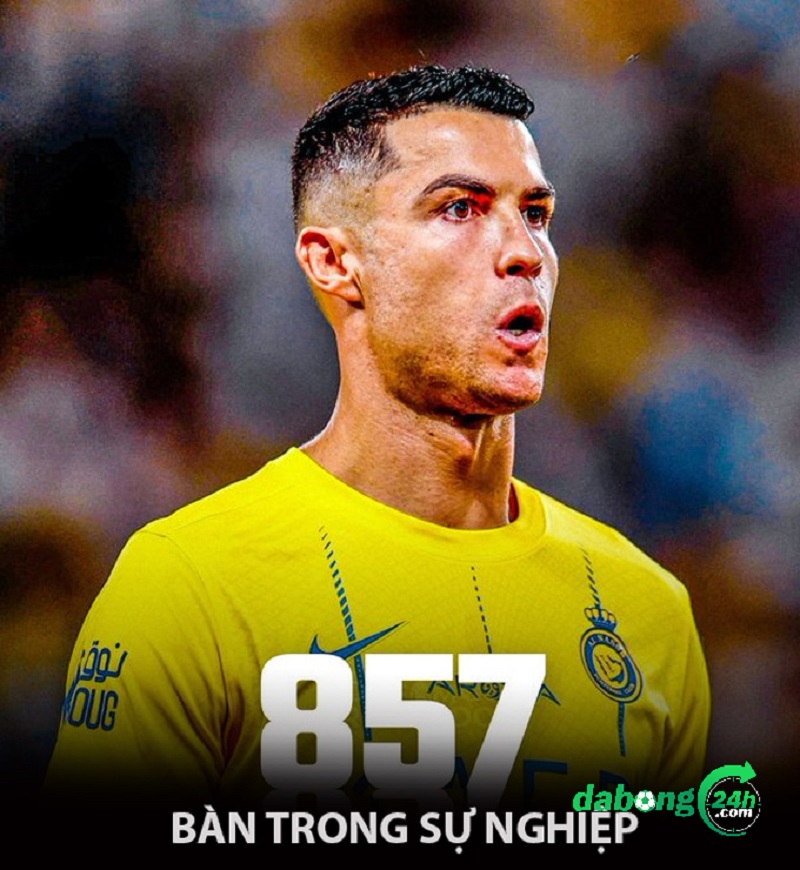 Ronaldo vẫn đang tỏa sáng tại Al Nassr và hiện đã có 857 bàn trong sự nghiệp